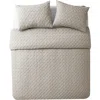 Vcny Home Nina Embossed Comforter Set In Taupe