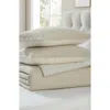 Vcny Home Pickstitch 3-piece King Quilt Set In Taupe