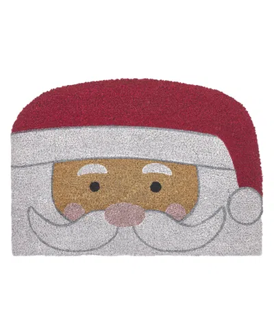 Vcny Home Santa Christmas Outdoor Coir Doormat, 17" X 24 In Multi