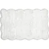 Vcny Home Scalloped Cotton Bath Rug In White