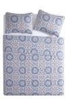 Vcny Home Sea Medallion 3-piece Quilt Set In Blue/multi