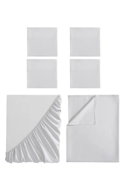 Vcny Home Solid 6-piece Queen Sheet Set In White