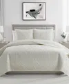 Vcny Home Solomun Pinsonic Damask Quilt Sets In Ivory