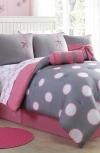 Vcny Home Sophie Polka Dot Bed-in-a-bag Comforter Set In Pink