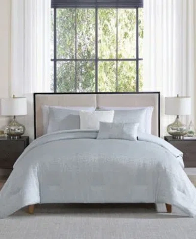 Vcny Home Sterling Abstract Jacquard 5 Pc. Comforter Sets In Blue