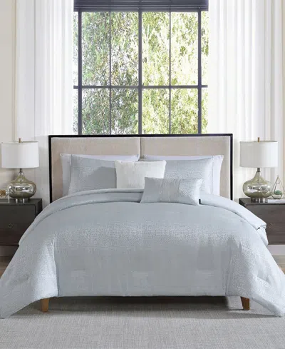 Vcny Home Sterling Abstract Jacquard 5-pc. Comforter Set, Queen In White