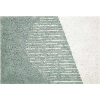 Vcny Home Striped Bath Rug In Green