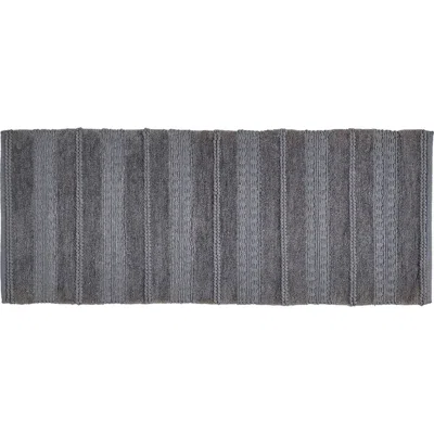 Vcny Home Tahari Home Asalia Chenille Bath Mat In Gray