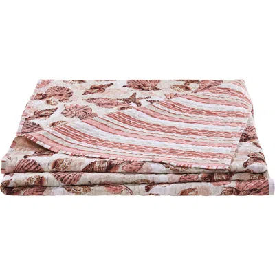 Vcny Home Treasure Reversible Microfiber Quilt Set In Pink