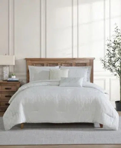 Vcny Home Trellia Trellis Jacquard 5 Pc. Comforter Sets In White