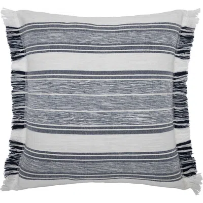Vcny Home Yarn Dye Stripe Accent Pillow In Blue