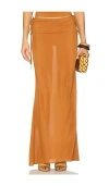 Vdm Evvy Tide Skirt In Brown