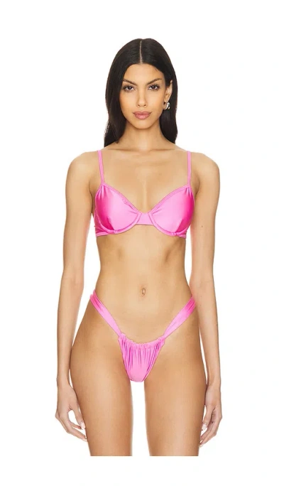 Vdm Isla Bikini Top In Pink