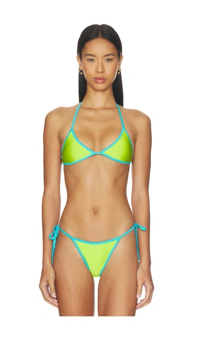Vdm Luci Bikini Top In Green
