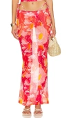 Vdm Mimi Maxi Skirt In Red