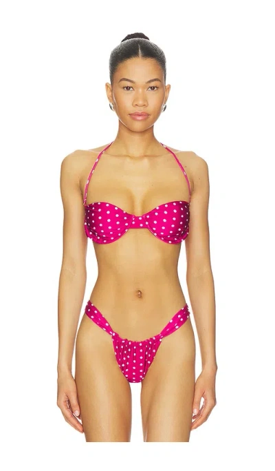 Vdm Polly Bikini Top In Pink