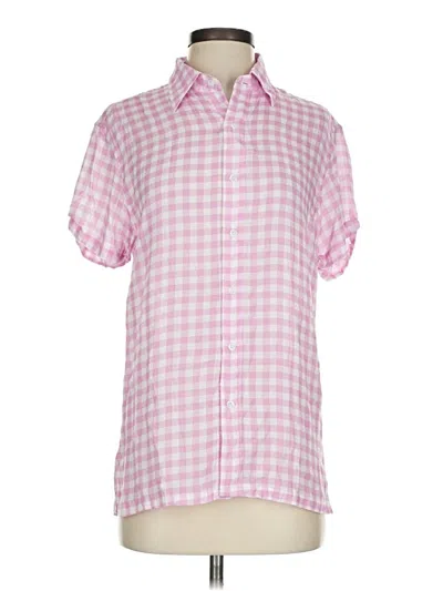Pre-owned Vdm Short Sleeve Button Down Shirt In Pink