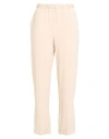 Vdp Collection Woman Pants Beige Size 14 Acetate, Viscose In Beige