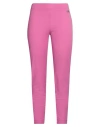 Vdp Collection Woman Pants Fuchsia Size 6 Cotton, Polyamide, Elastane In Pink