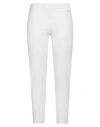 Vdp Collection Woman Pants White Size 14 Cotton, Polyamide, Elastane