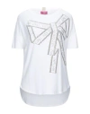 Vdp Via Delle Perle Club Woman T-shirt White Size 8 Viscose, Elastane