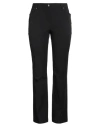 Vdp Via Delle Perle Collection Woman Pants Black Size 10 Cotton, Polyamide, Elastane