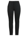 Vdp Via Delle Perle Collection Woman Pants Black Size 10 Viscose, Polyamide, Elastane