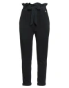 Vdp Via Delle Perle Collection Woman Pants Black Size 6 Viscose, Elastane, Acetate, Silk