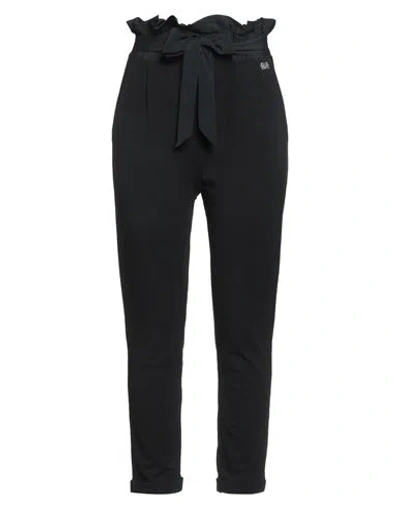 Vdp Via Delle Perle Collection Woman Pants Black Size 6 Viscose, Elastane, Acetate, Silk