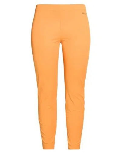 Vdp Via Delle Perle Collection Woman Pants Orange Size 10 Cotton, Polyamide, Elastane