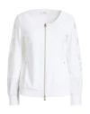 Vdp Via Delle Perle Collection Woman Sweatshirt White Size 6 Viscose, Elastane In White