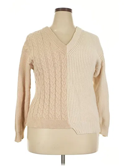 Pre-owned Veda Cardigan Sweater In Tan