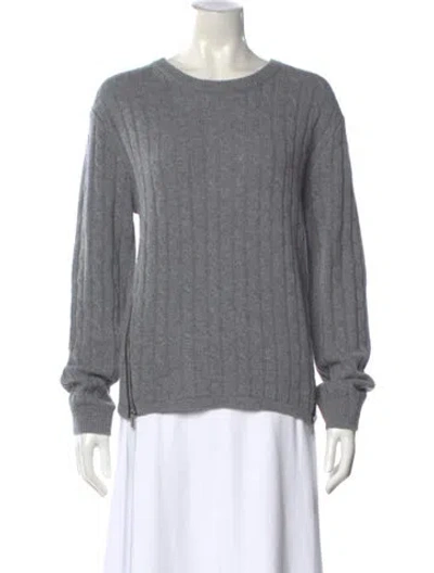 Pre-owned Veda Cashmere Scoop Neck Sweater In Gray
