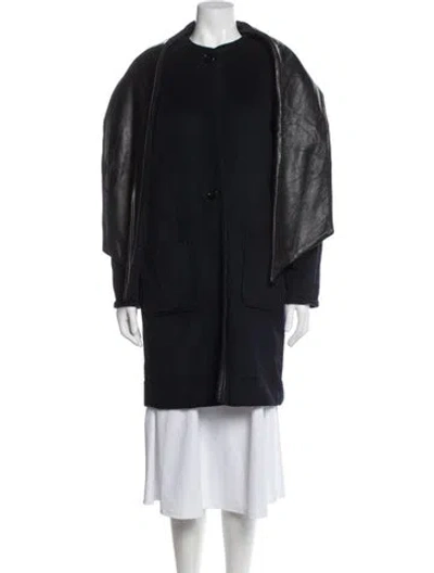 Pre-owned Veda Coat In Blue