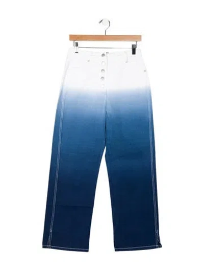 Pre-owned Veda High-rise Wide Leg Jeans In Blue