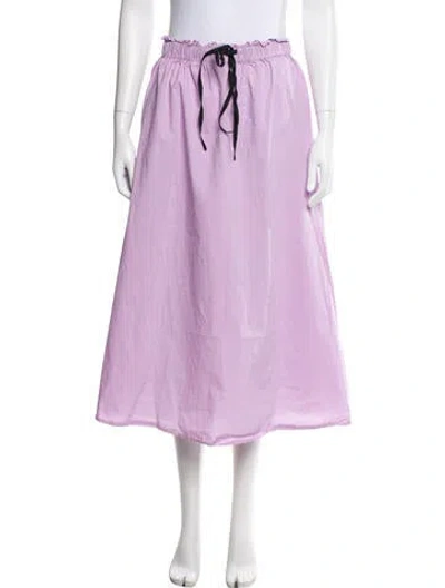 Pre-owned Veda Midi Length Skirt In Purple