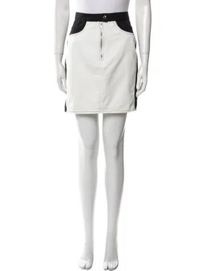 Pre-owned Veda Mini Skirt In Black