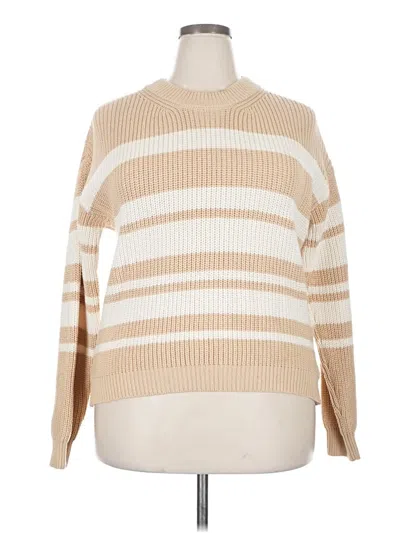 Pre-owned Veda Pullover Sweater In Tan