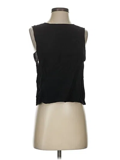 Pre-owned Veda Sleeveless Top Black Halter Neckline Tops