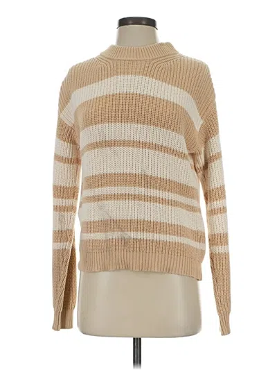 Pre-owned Veda Turtleneck Sweater In Tan