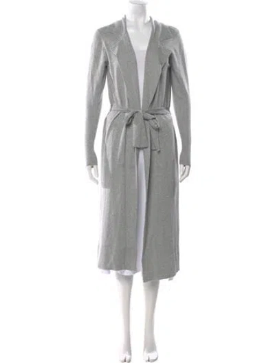 Pre-owned Veda V-neck Sweater In Gray