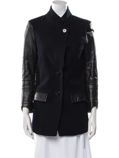 Pre-owned Veda Wool Utility Jacket In Black