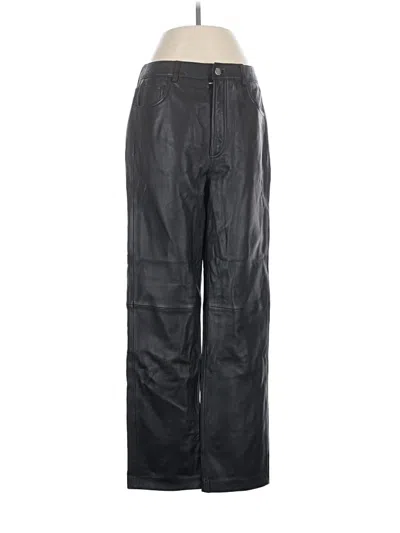 Pre-owned Veda X Reformation Faux Leather Pants In Black