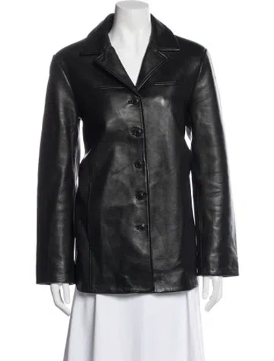 Pre-owned Veda X Reformation Leather Blazer In Multi