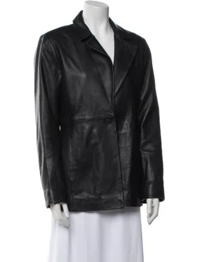 Pre-owned Veda X Reformation Leather Jacket In Black