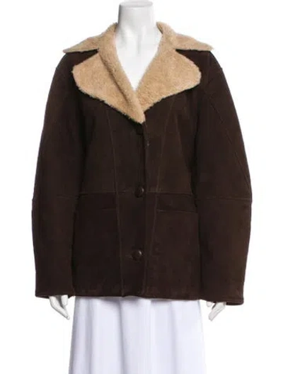 Pre-owned Veda X Reformation Leather Jacket In Brown