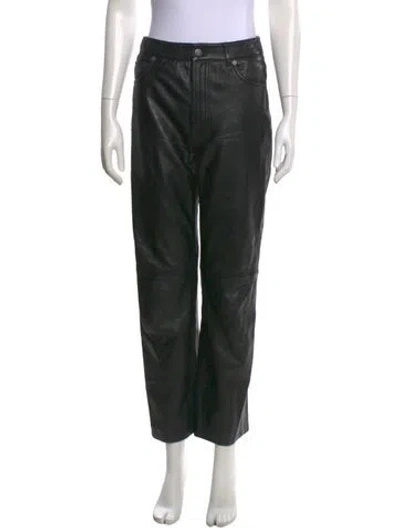 Pre-owned Veda X Reformation Straight Leg Pants In Black