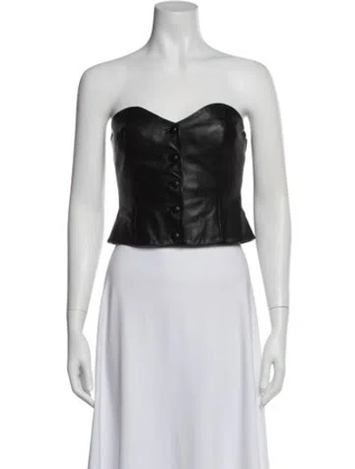 Pre-owned Veda X Reformation Strapless Crop Top In White