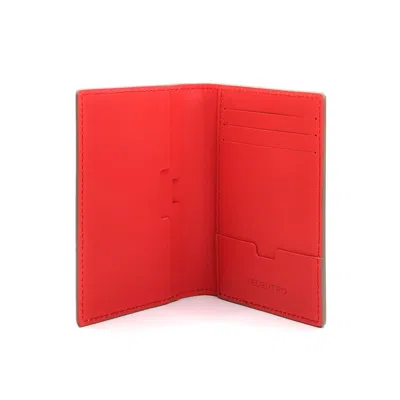 Vedentro Men's Red Pocket Wallet - Terra Lava