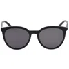 Vedi Vero Black Round Unisex Sunglasses Vvd40/blkblack55 In Black